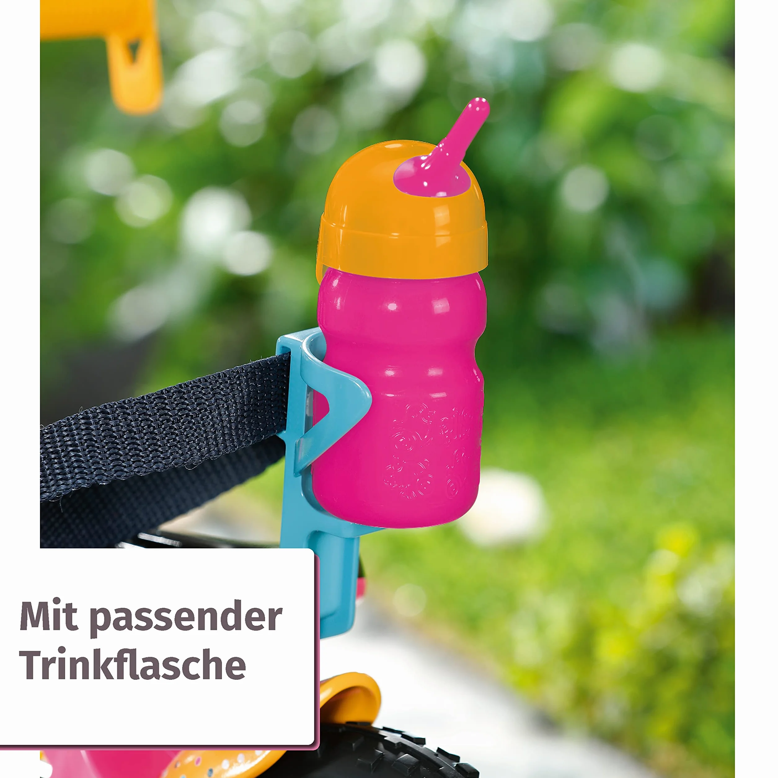 BABY born Bicicletta per Bambole di 43cm- con Clacson, Luci e Parafanghi - per Mani Piccole, Il Gioco Creativo Promuove L'Empatia e Le Abilità Sociali, per Bambini dai 3 Anni in su