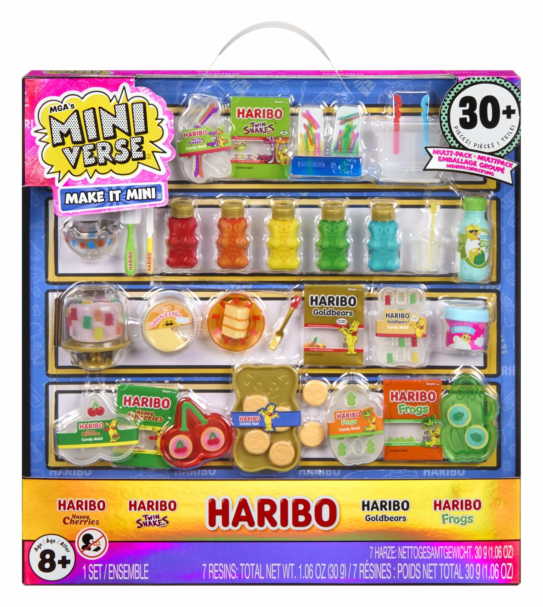 MGA's Miniverse Make It Mini Haribo Multipack - Miniature Collezionabili, Giochi in Resina Fai Da Te, Creazioni da Mescolare e Abbinare, NON Commestibili - Per Collezionisti, Età 8+