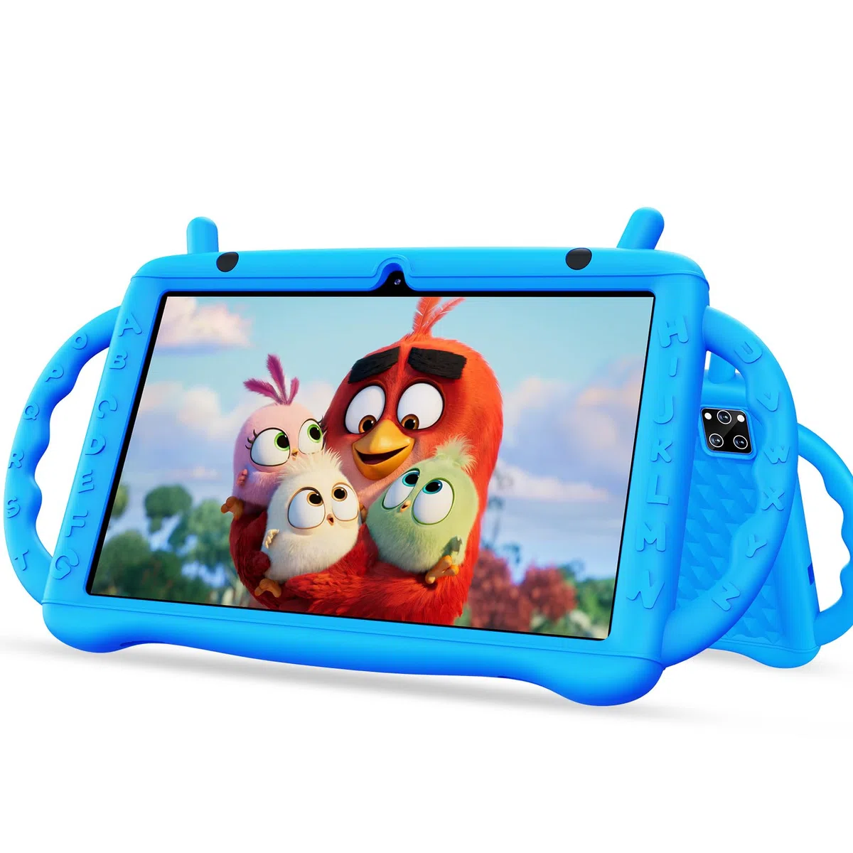 Tablet Bambini 10 Pollici, Tablet Android 14 Octa Core 2.0 GHz, 10GB RAM + 64GB ROM(TF 1 TB), 6000 mAh, WiFi, Bluetooth, Doppia Fotocamera, Controllo Genitori, APP Educazione Bambini (Blu)