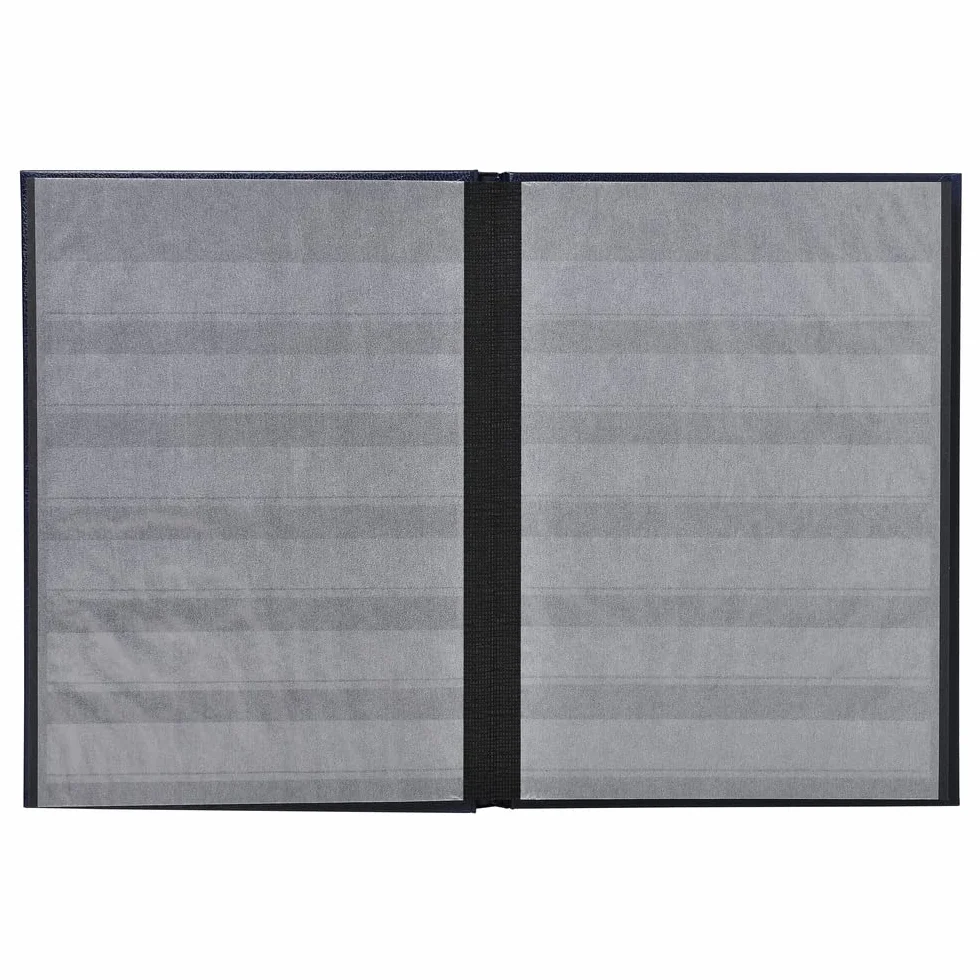 Exacompta - Cod. 21141E - 1 Album da francobolli in similpelle - 32 pagine nere - 17x22,5cm - Nero
