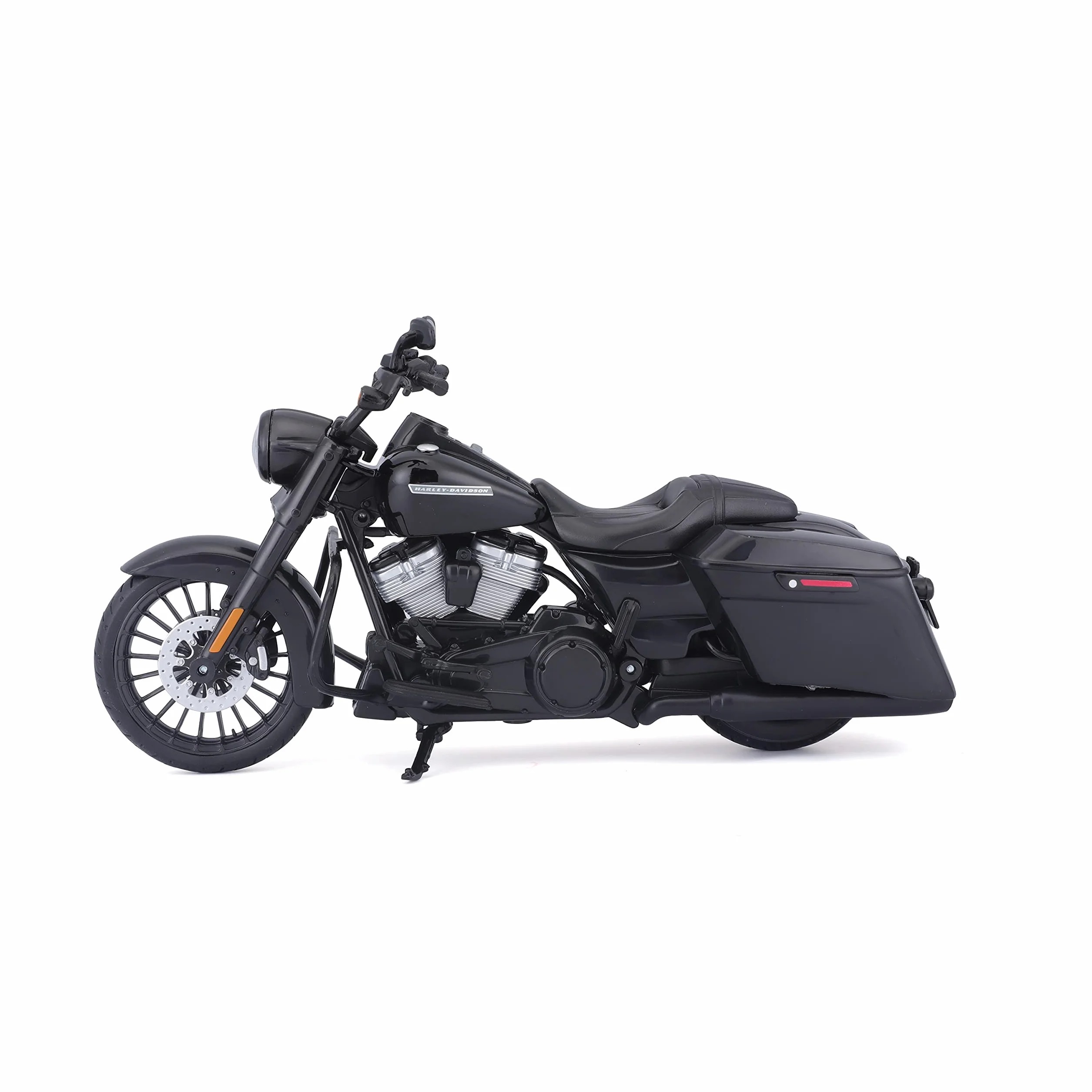Maisto Harley-Davidson Road King Special: fedele modello di moto 1:12, forcella, supporto laterale mobile, 20 cm, nero (532336)