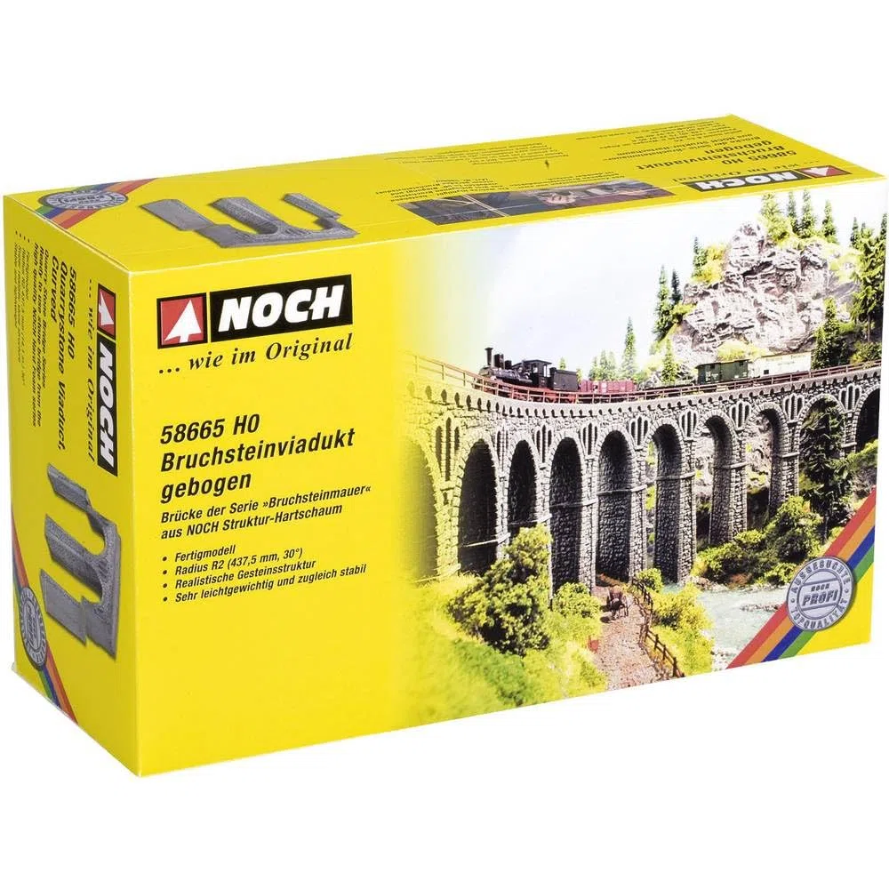 Viadotto Curvo in Pietre di Cava 43,7 cm 30 Gradi Ho