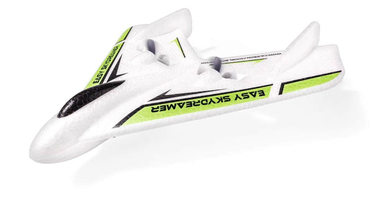 Carson 500505035 Easy Skydreamer 2.4G 100% RTF verde - aeromodello telecomandato, aereo RC, robusto modello RTF (Ready to Fly) per principianti, batterie e telecomando inclusi
