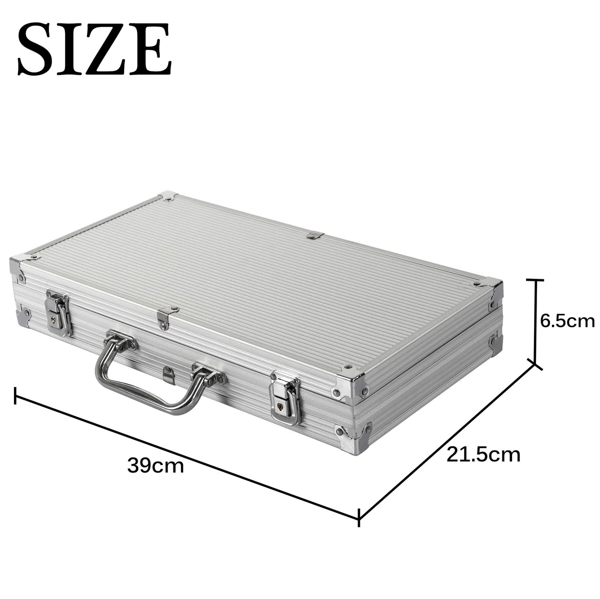 display4top Super set da poker - 300 chip laser da 12 grammi con centro in metallo, 2 mazzi di carte, mazziere, piccoli ciechi, Grandi pulsanti ciechi e 5 dadi