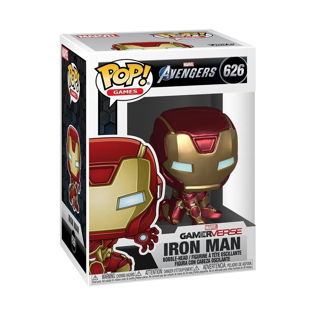 Funko POP! Marvel: Avengers Game - Iron Man - Stark Tech Suit - Figurina in vinile da collezione - Idea regalo - Merchandising ufficiale - Giocattoli per bambini e adulti - Figurina da collezione