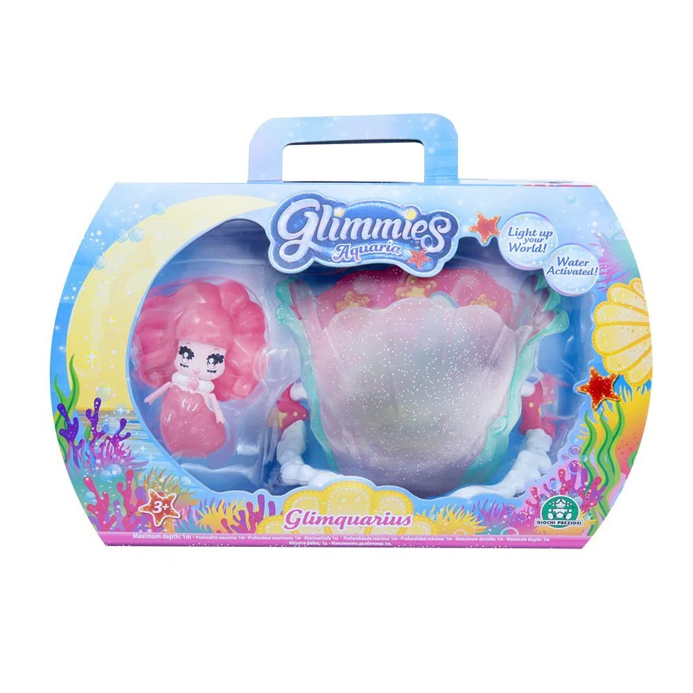 Giochi Preziosi - Glimmies Aquaria Glimquarius e Glimmies Esclusiva Ebby, Mini Playset