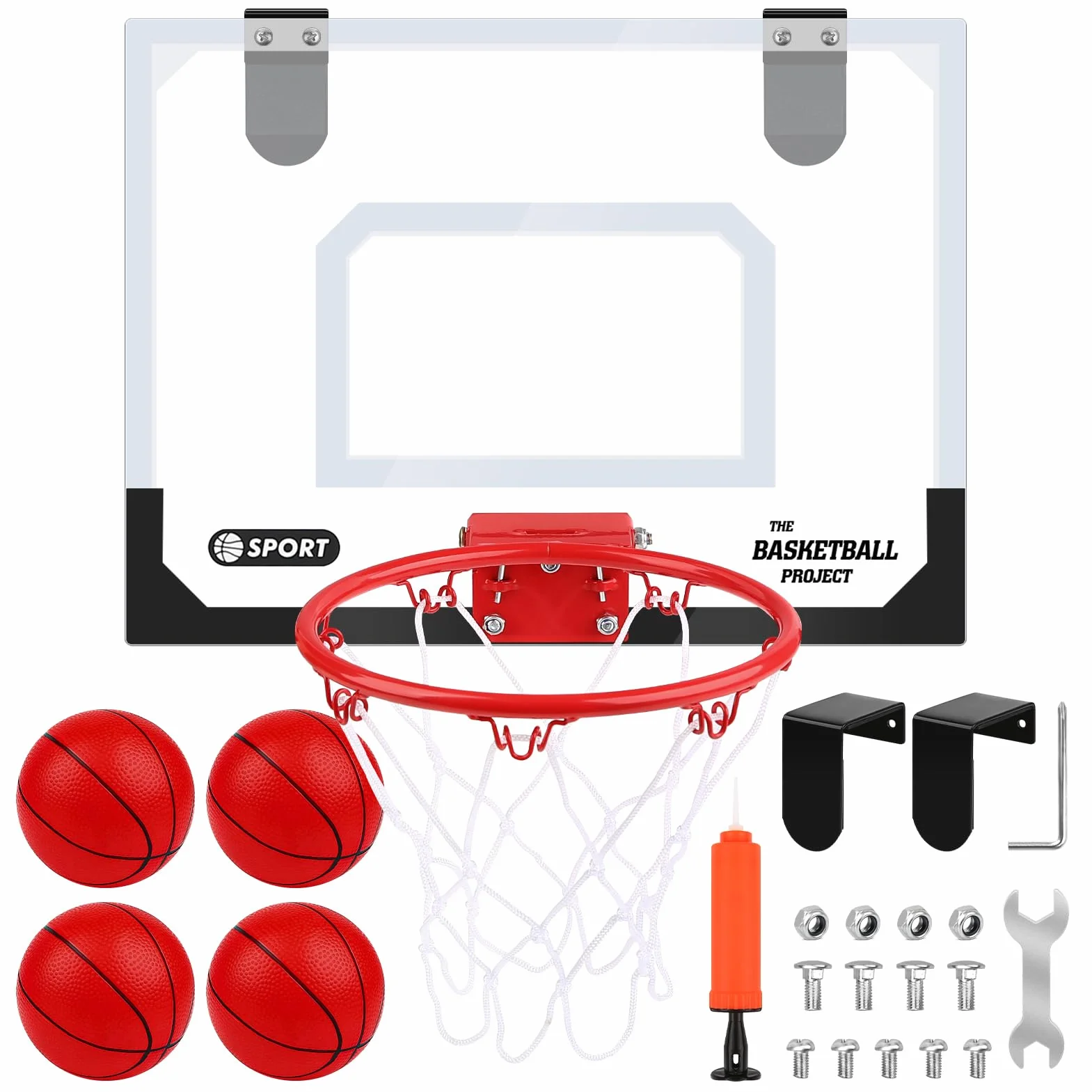 Dreamon Mini Canestro Basket Kit da Camera Bambini，Tabellone Basket Interno Giocattoli Sportivi per Bambino