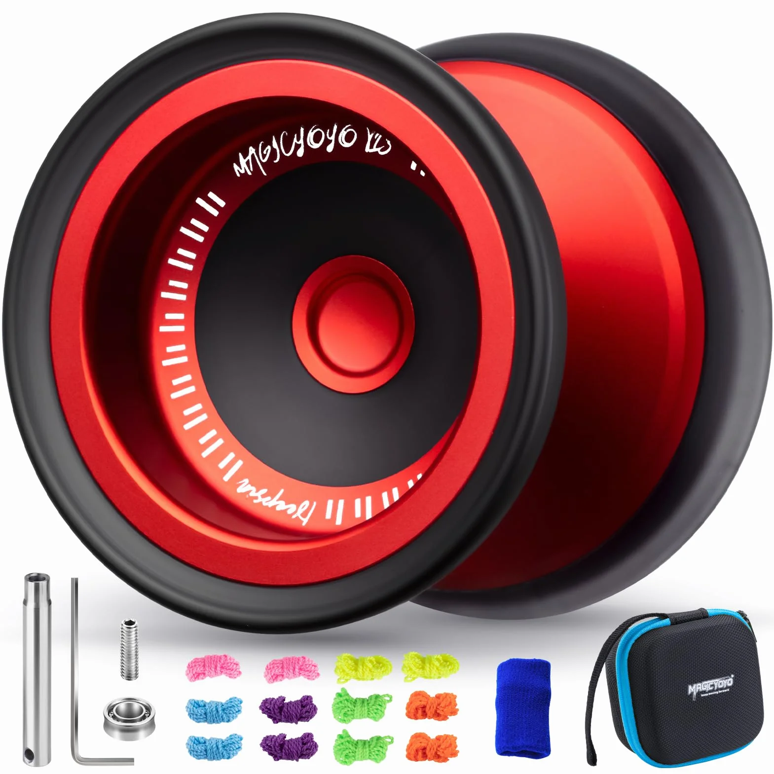 MAGICYOYO V13 JoJo professionale - JoJo responsives per bambini e YoYo unresponsive per esperti, in metallo durevole e design ibrido PC, facile per trucchi delle dita