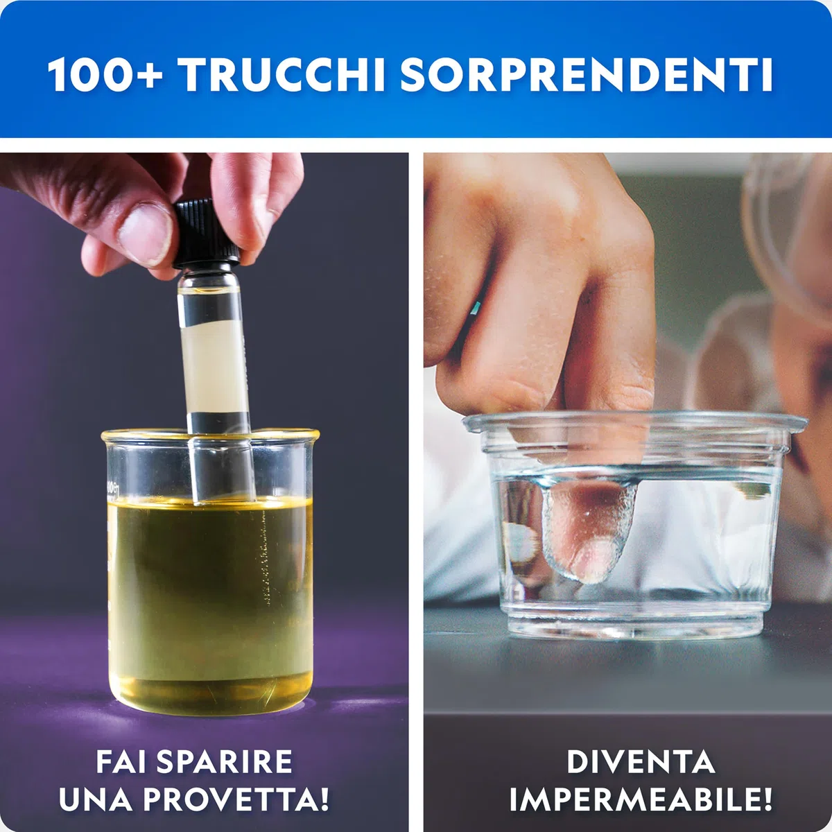 NATIONAL GEOGRAPHIC Science Magic Kit – Oltre 100 esperimenti scientifici e trucchi di magia per bambini, set di chimica e kit di attività STEM, divertente gioco educativo per bambini