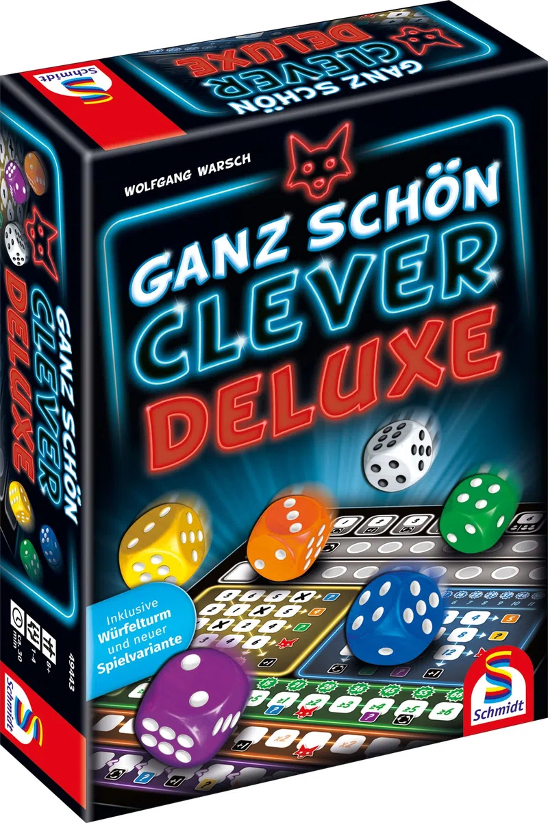 Schmidt Spiele 49443 - Gioco di dadi Abbastanza Clever Deluxe, gioco di famiglia, colore: Nero