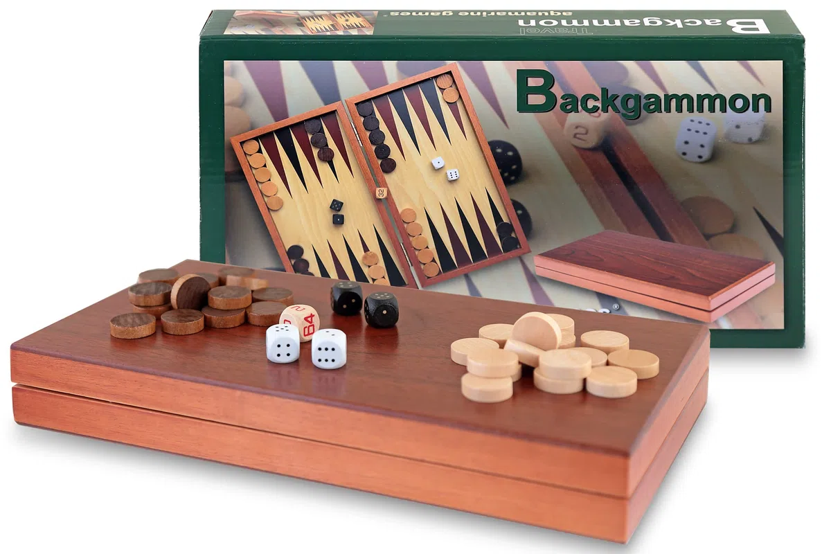 Aquamarine Giochi - Backgammon Viaggi, 2 giocatori (Compudid SG1019)