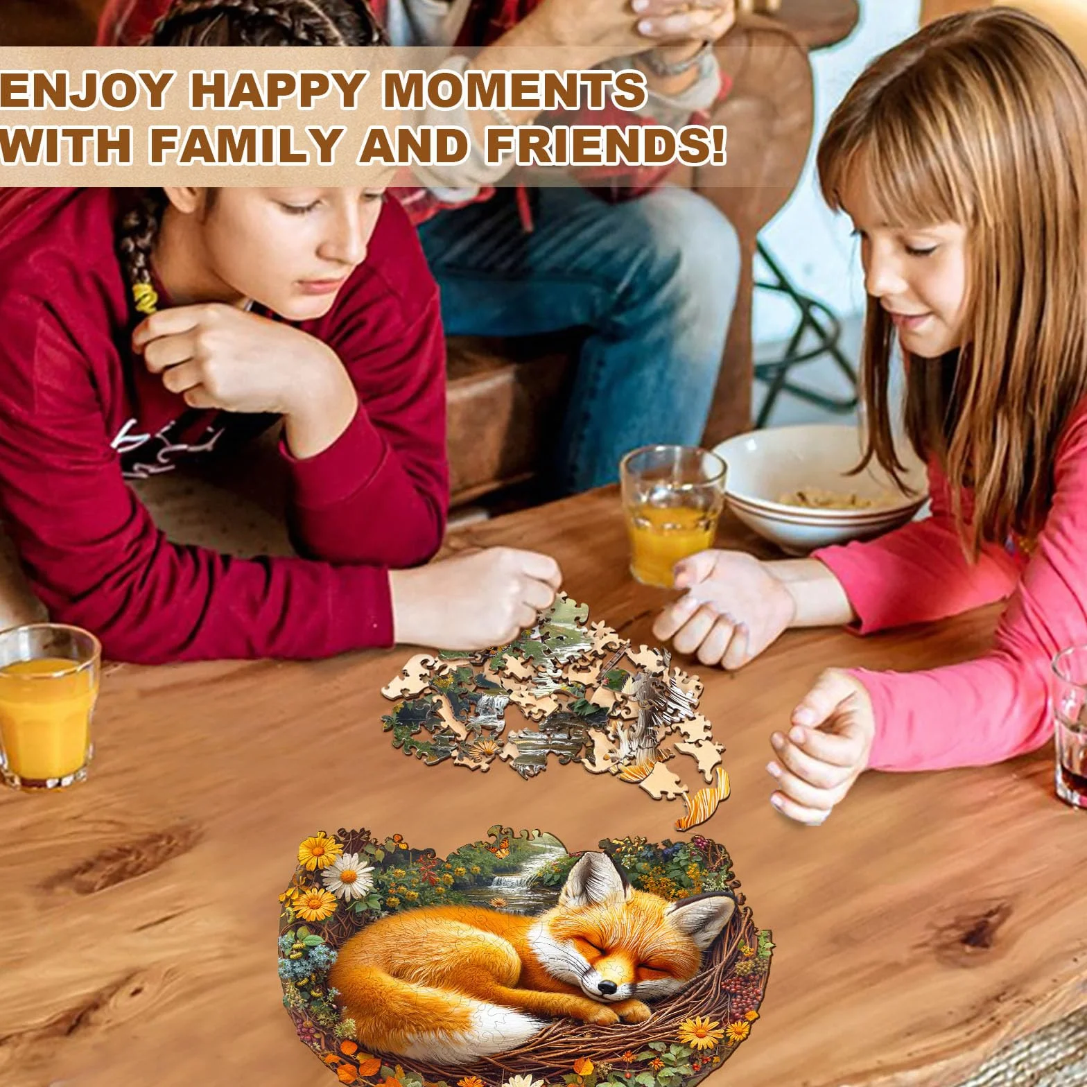 Puzzle in Legno per Adulti Piccolo Renard Pigro - Puzzle in Legno da 200 Pezzi, Idea Regalo per Gli Amanti dei Puzzle, Decorazione Murale e Regalo per Amici e Famiglia