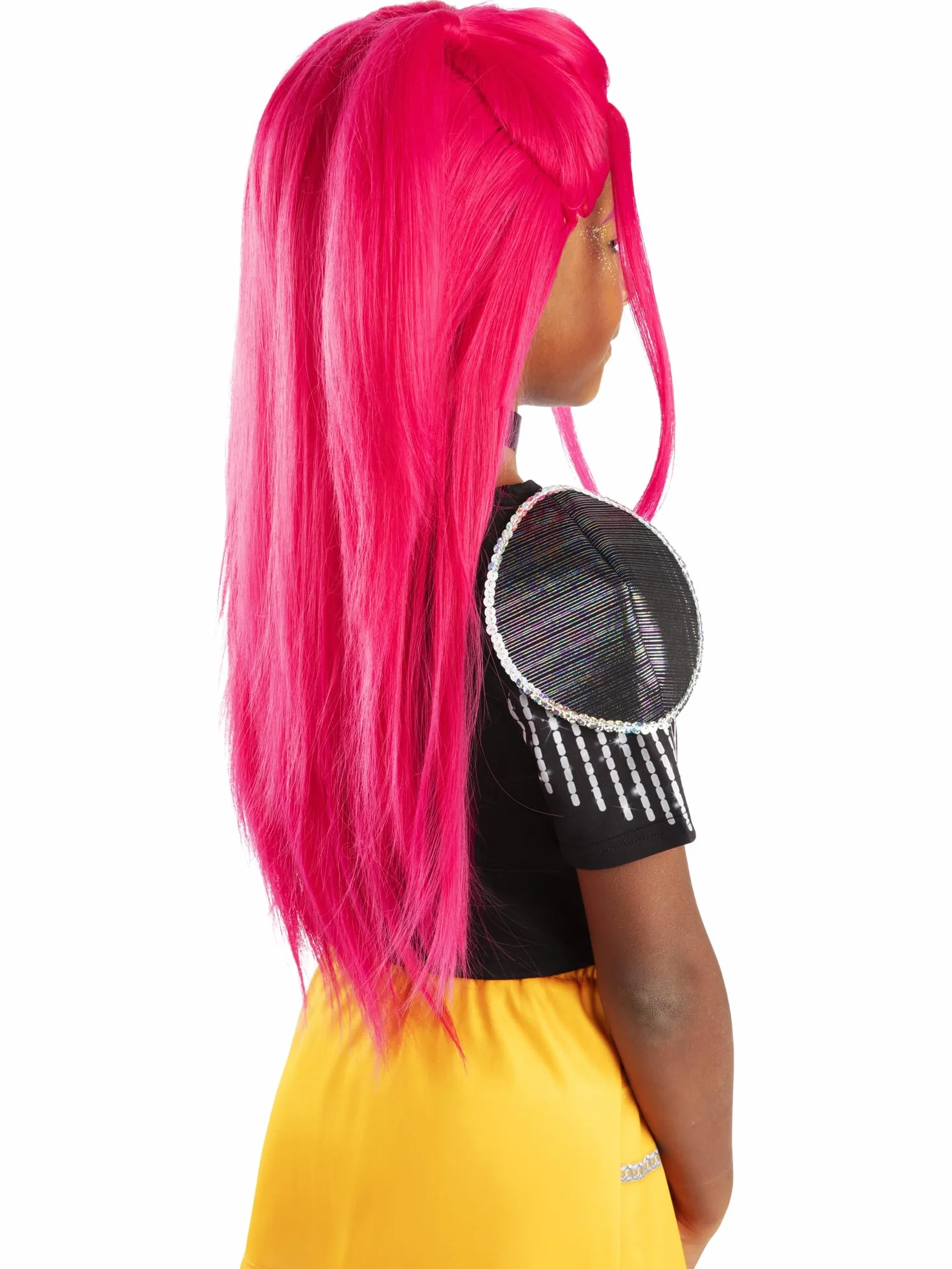 RUBIES PELUCA MIRA per ragazza, ragazze, k-pop- guarda, netflix, parrucca, licenza ufficiale Netflix, demon hunters, huntrix, per carnevale, feste e cosplay