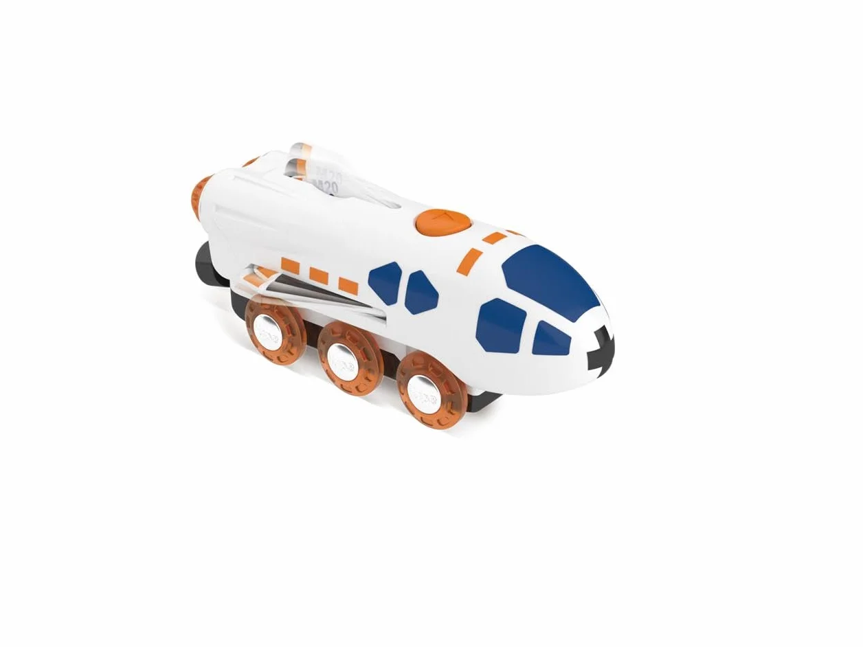 Hape Navetta Spaziale - ferrovia elettrica con Aspetto Spaziale, per Bambini dai 3 Anni in su