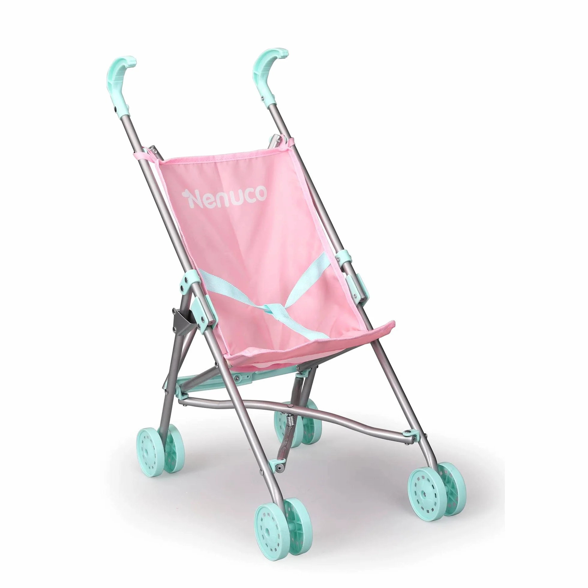 Nenuco - Passeggino, Passeggino Giocattolo Rosa e Blu Metallizzato, Pieghevole per Portare a spasso, Bambini e Bambine dai 3 Anni, Famosa (NFN31000)