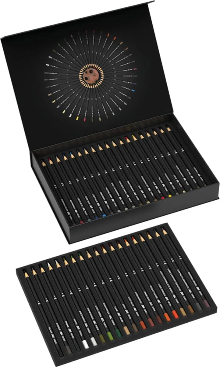 Ak interactive - weathering pencils: deluxe edition box