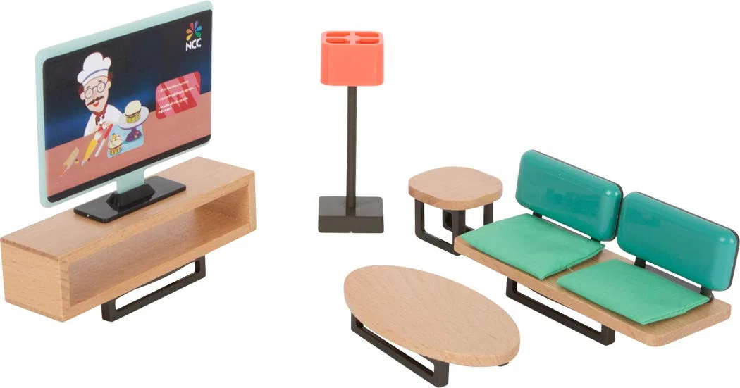 Set di mobili casa delle bambole moderno