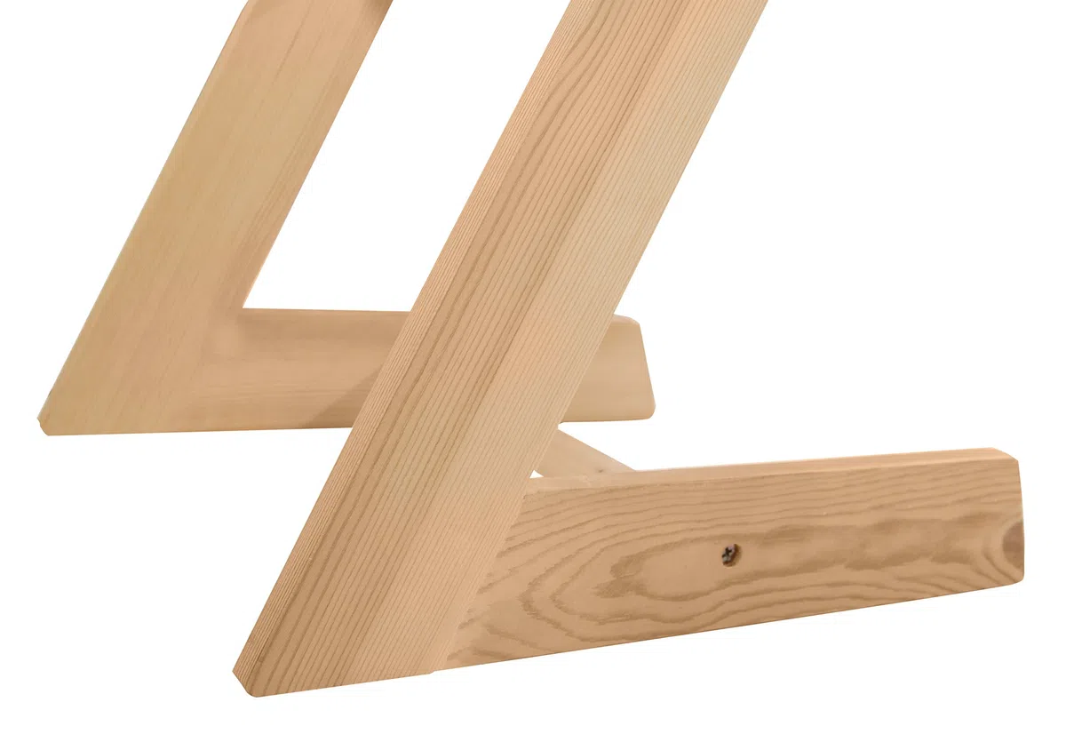 roba Seggiolone per Bambole Happy Fee, con Fiore, Legno Naturale, Cuscino Rosa