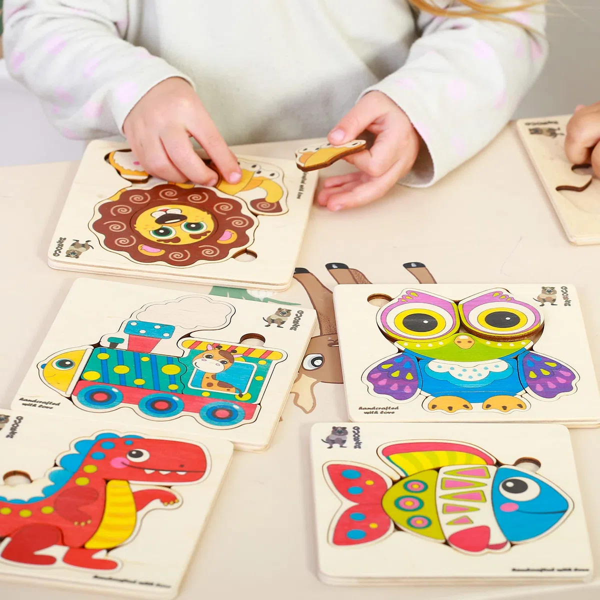 QUOKKA Puzzle Legno Bambini 2 3 4 Anni – 6 Giocattoli Puzzle Montessori 18 Mesi – Animali Gioco Bambino 1 Anno – Giocattolo Educativo Regalo per Bambini e Bambine