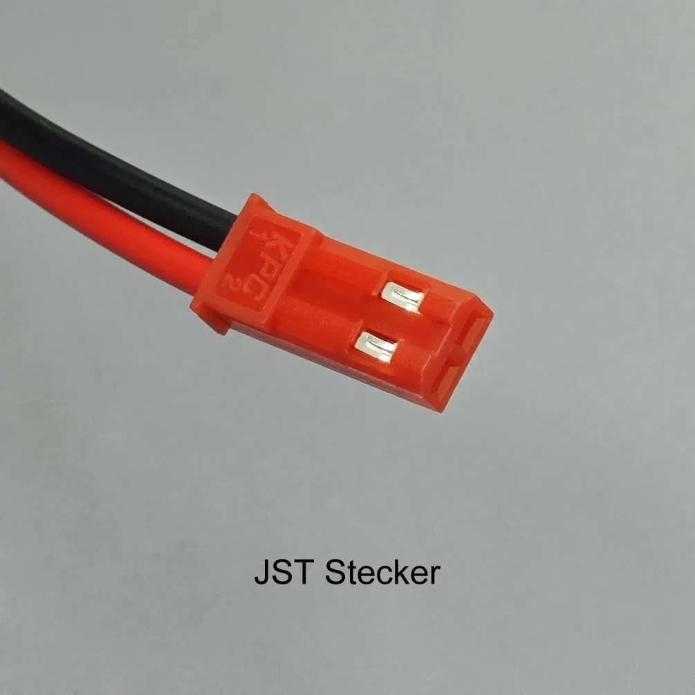 Batteria NiMH 4,8 V 2400 mAh, 2 batterie di riserva RC con spina JST, adatta per giocattoli telecomandati come auto telecomandate, veicoli di ingegneria telecomandati, telecomando