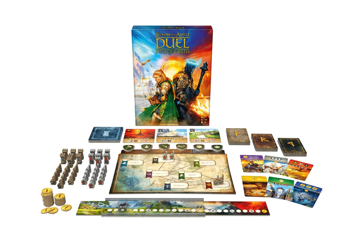 Asmodee Il Signore degli Anelli: Duel for Middle Earth, Gioco da Tavolo per 2 Giocatori, 10+ Anni, Edizione in Italiano