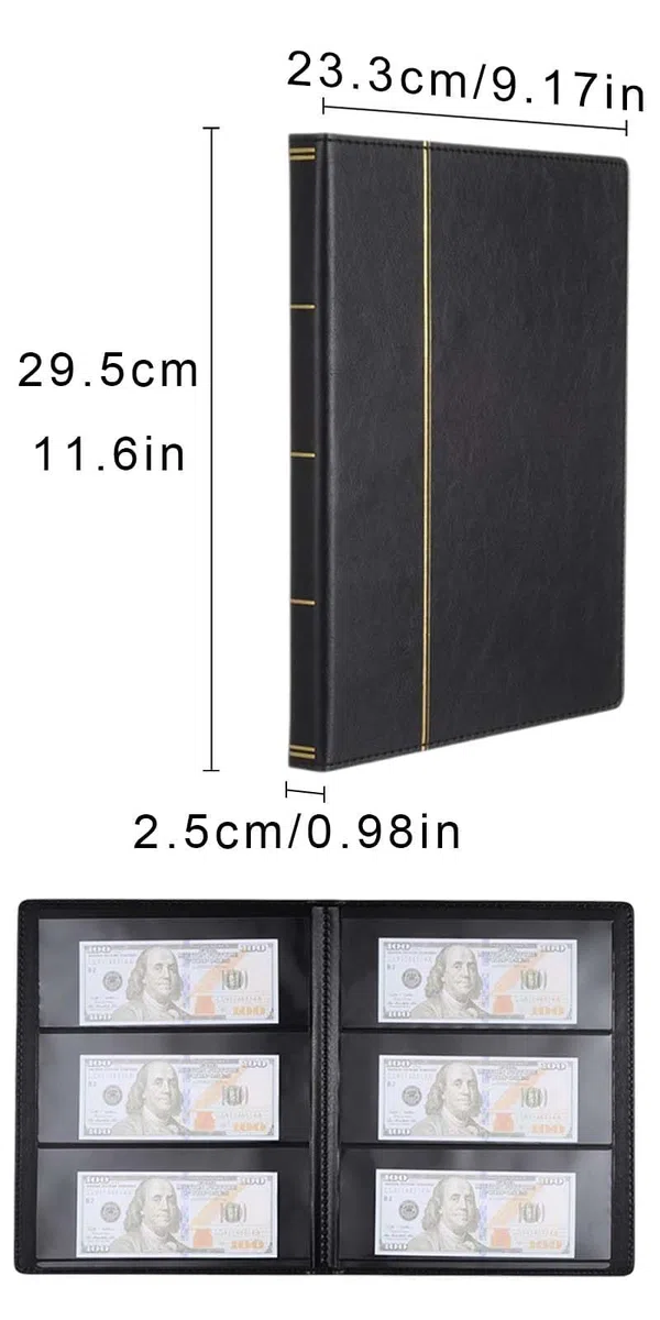 60 tasche Tasche Valuta Album,Album per banconote,Album per collezione di banconote,Album Porta Banconote,Tasche Banconote,Porta Banconote da Collezione,Adatto per banconote, francobolli, ecc.