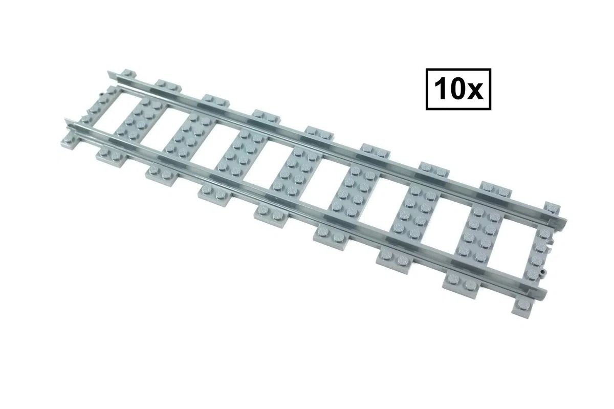 Double Straight Track Set - 10 Pieces