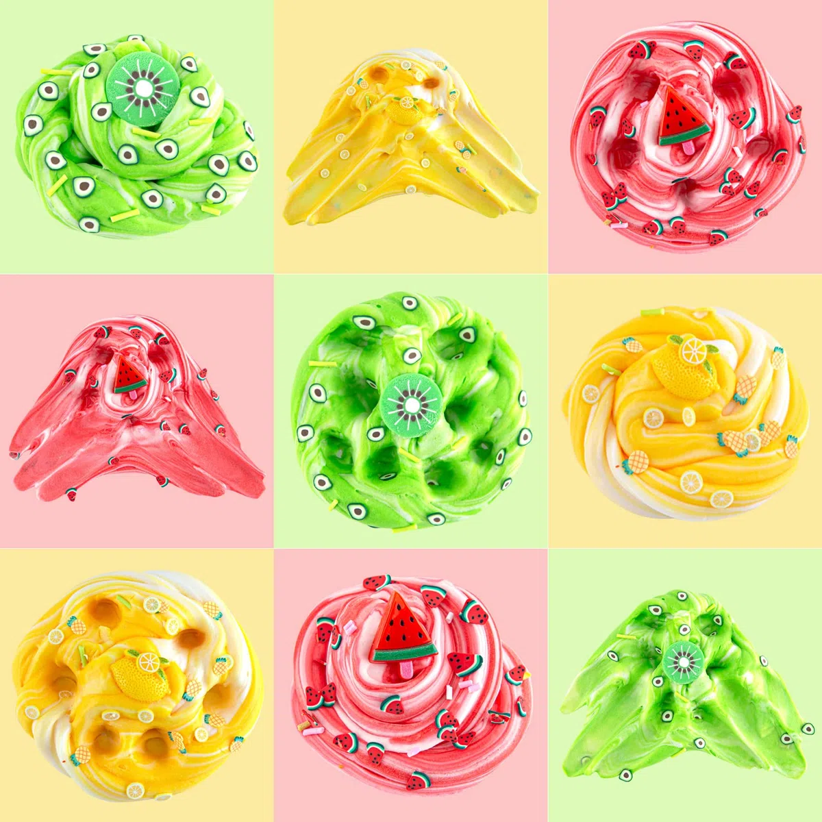 Kit 12 pezzi di Slime di burro, Melma Soffice di Gelato per Ragazze e Ragazzi di età 6 7 8 9 10, Bomboniera per Bambini, Idea Regalo per Compleanno Pasqua Natale Capodanno 831