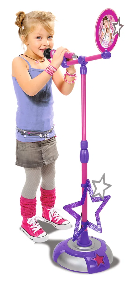Smoby 7600027223 - Violetta Microfono con Asta