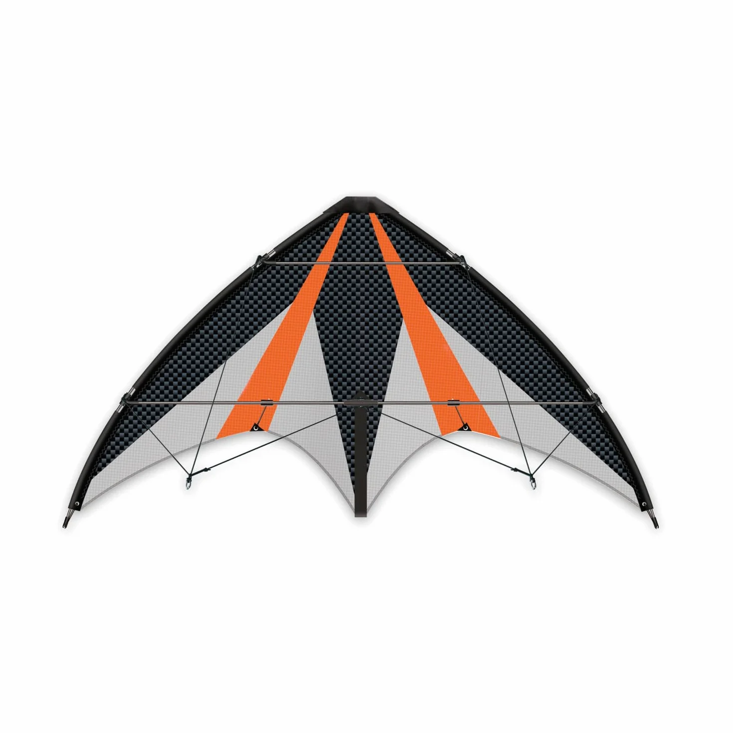 GÜNTHER FLUGSPIELE 1028 - Aquilone Sportivo a sterzo Synergy 125 GX, Vela in Poliestere Ripstop, con Due Bobine a sterzo e Corde, Dimensioni Circa 125 x 54 cm, Adatto a Bambini dai 10 Anni in su