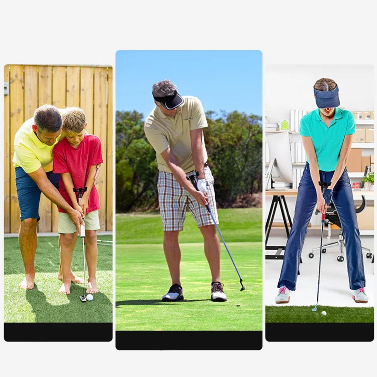 Golf Practice Putter, Golf Putting Trainer, Golf Swing Aid, Wrist Swing Trainer, Putting Accuracy Aid, Beginner Golf Trainer, Golf Training Putter, Putting Stroke Trainer, Lightweight Golf Aid, Puttin