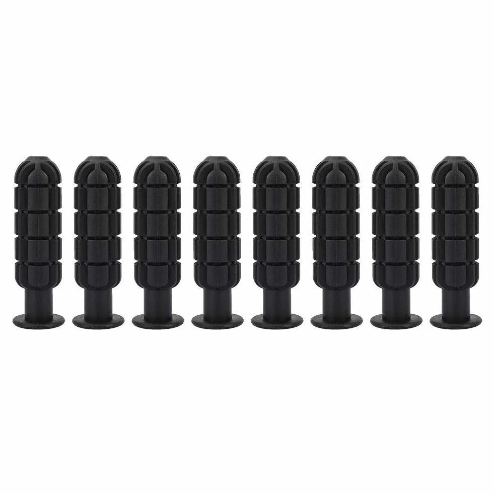 BuyWeek 8 manopole per calcio balilla in plastica antiscivolo per biliardino da 12,7 mm