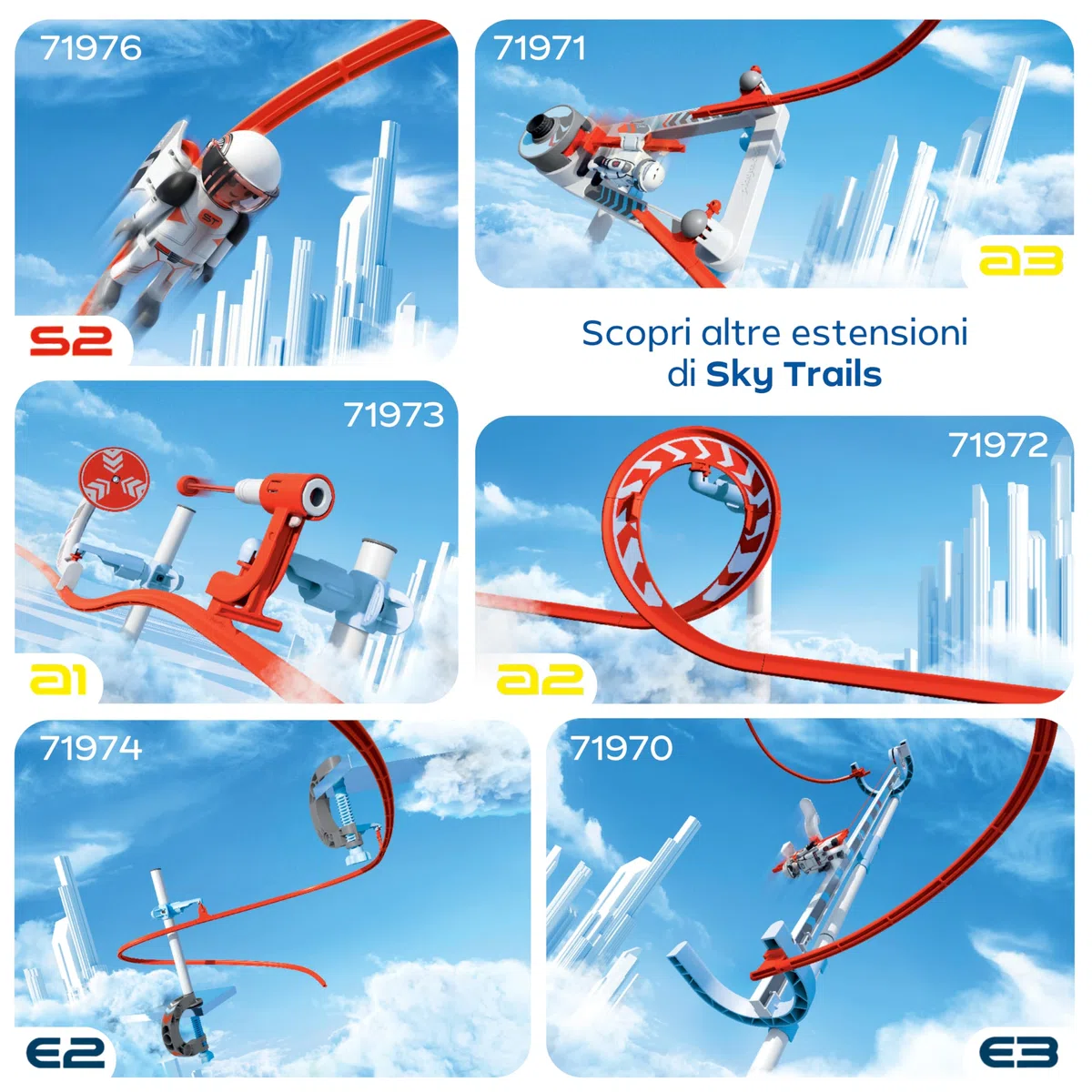 Sky Trails | Air Lift | Gioco di costruzione per altezze e percorsi emozionanti | Costruisci, decolla e vivi emozionanti avventure | Regalo perfetto per bambini dai 7 anni in su | 71970