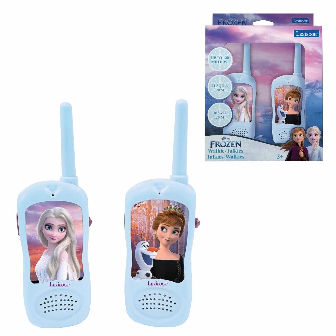 Lexibook Frozen Walkie-Talkie, Clip da Cintura, Batteria, TW11FZLXB
