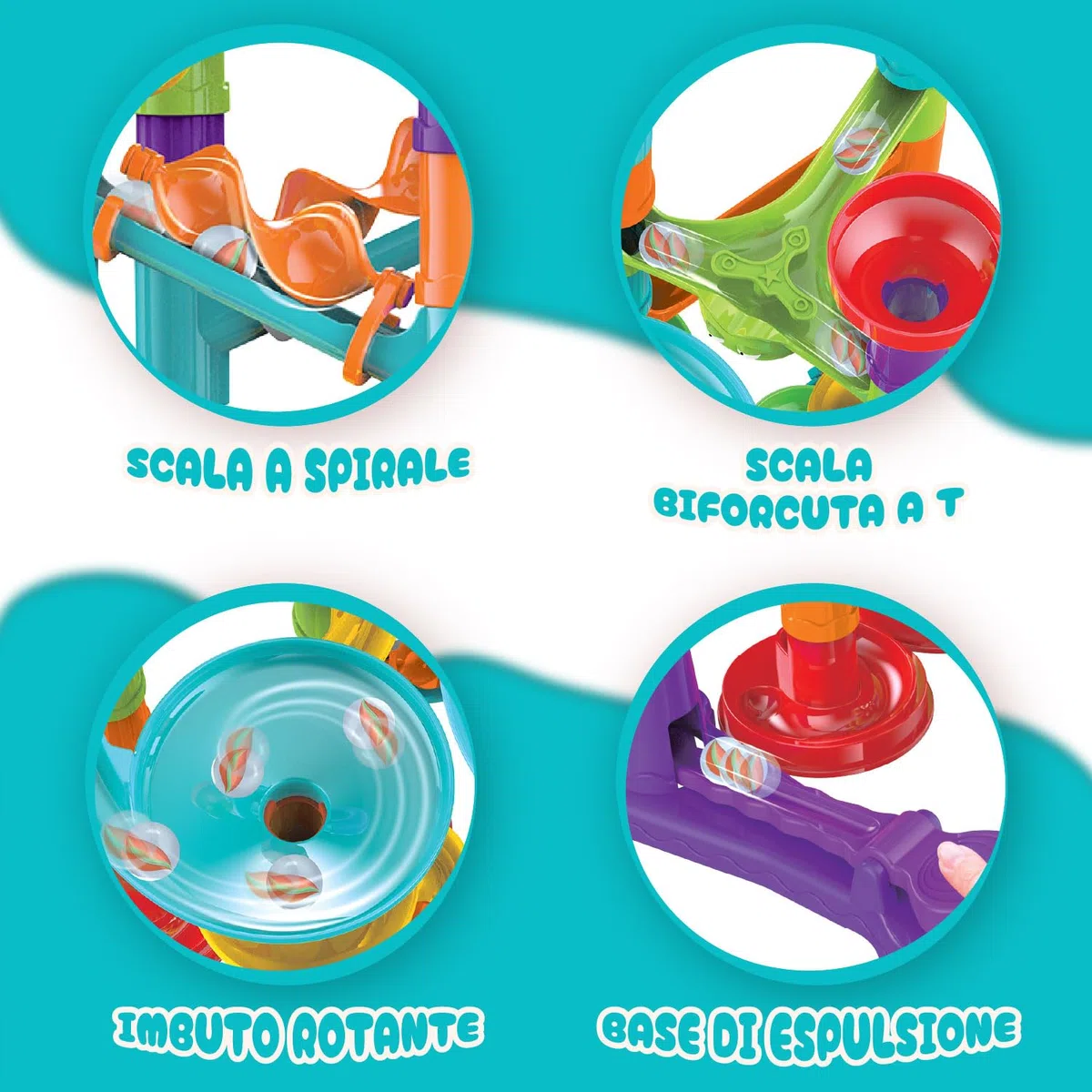 Science4you Super Pista per Biglie per Bambini - Giochi con Biglie Incluse + 113 pezzi, Giochi Educativi e Giocattoli per Bambini STEM, Regalo per Bambino e Bambina 3+ anni
