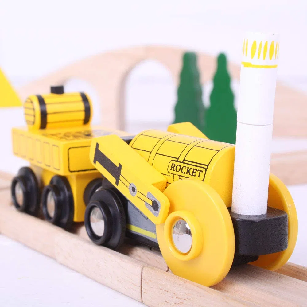 Bigjigs Rail Collezione Storica Locomotrice Rocket