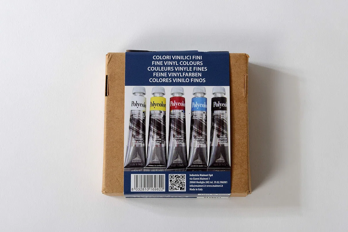 Maimeri Polycolor colori acrilic set in cartone 5 tubi 20ml colori primari
