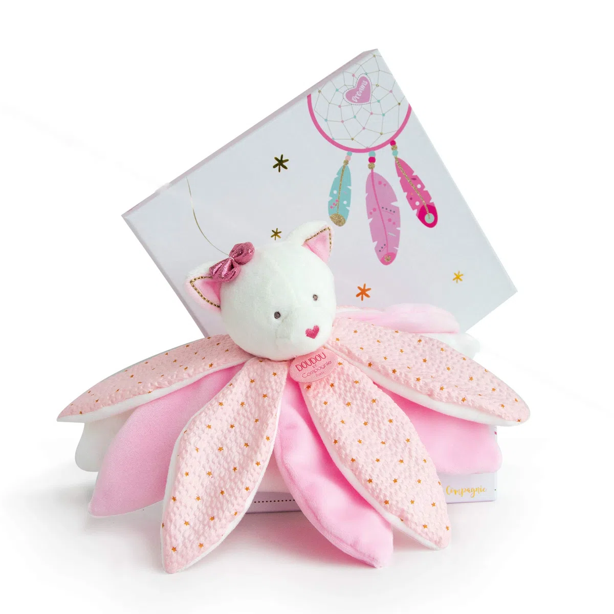 Doudou et Compagnie DC3550 ATTRAP-REVE - Cat Pet doudou, rosa