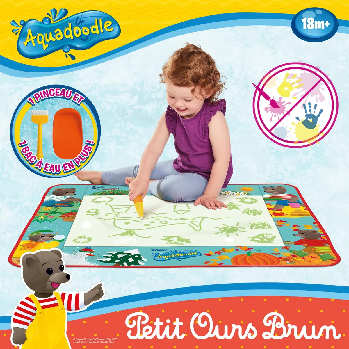 AquaDoodle Petit Our Brown E73425 - Tappetino da disegno ad acqua, da colorare gigante