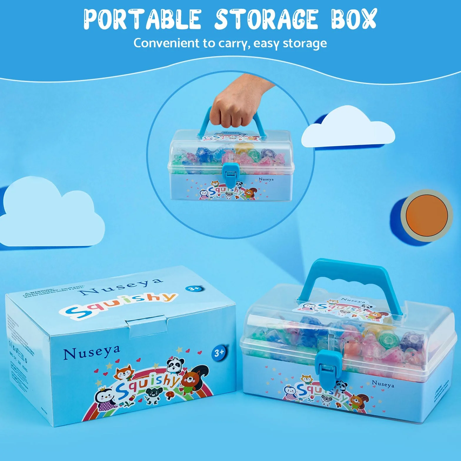 Squishy 42pezzi Antistress Squishy Piccoli Squishy Kawaii Squishy gadget compleanno Fidget Toys Stress Squeeze Regalini Festa di compleanno animaletti di gomma non duplicati (NS-SZNNJ42)