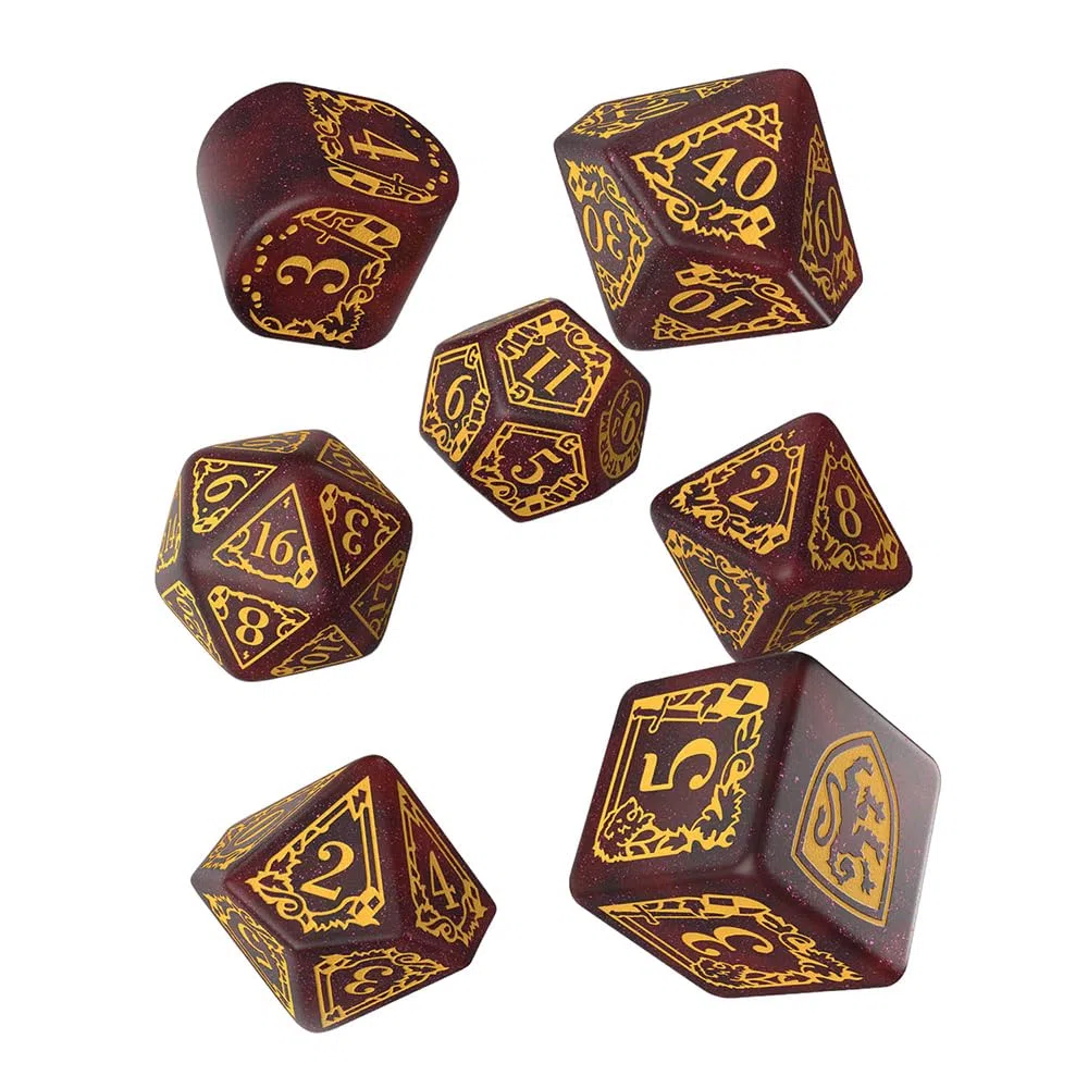 Q WORKSHOP Harry Potter pack dés Grifondoro set di dadi moderni - rosso (7)