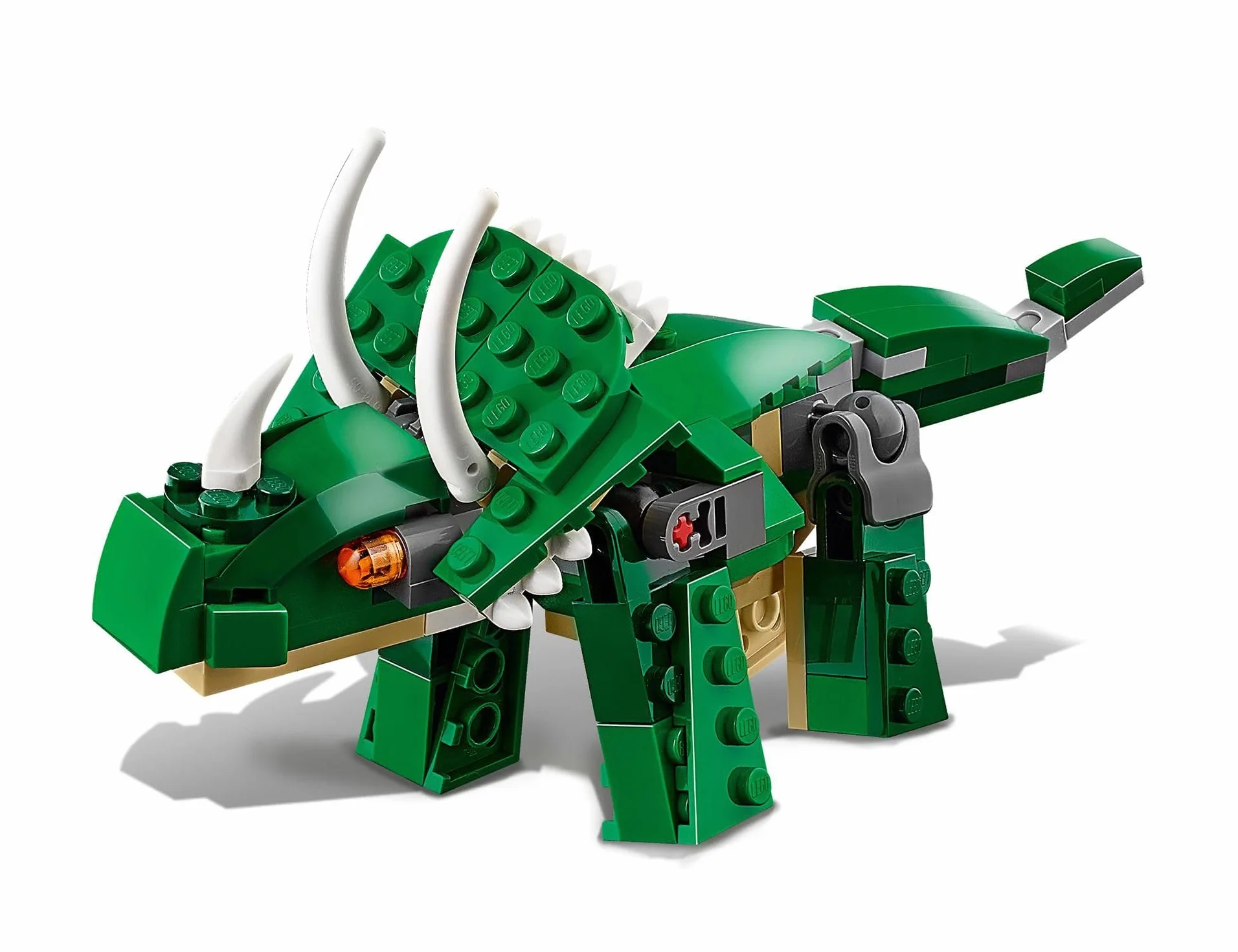 LEGO Creator Dinosauro, Set Animali Giocattolo 3 in 1 per Costruire, Giochi per Bambini, Bambine, Ragazzi e Ragazze con T. Rex o Triceratopo o Pterodattilo in Mattoncini, Idee Regalo Creative 31058