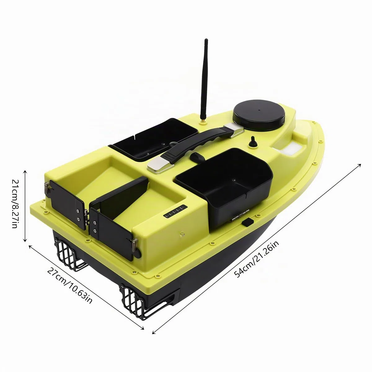 Esca da pesca GPS, barca da pesca, con telecomando, senza fili, per serbatoi e laghi, ecc. Grandi superfici d'acqua 500 m