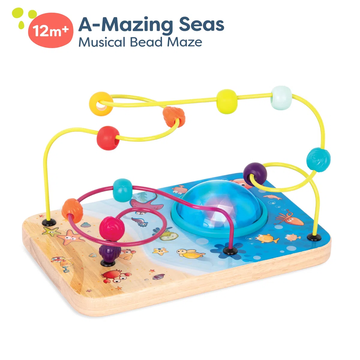 B. Toys - Mari da brivido - Labirinto di Perline - Labirinto di Fili Musicali - Suoni e luci - 12 Mesi +