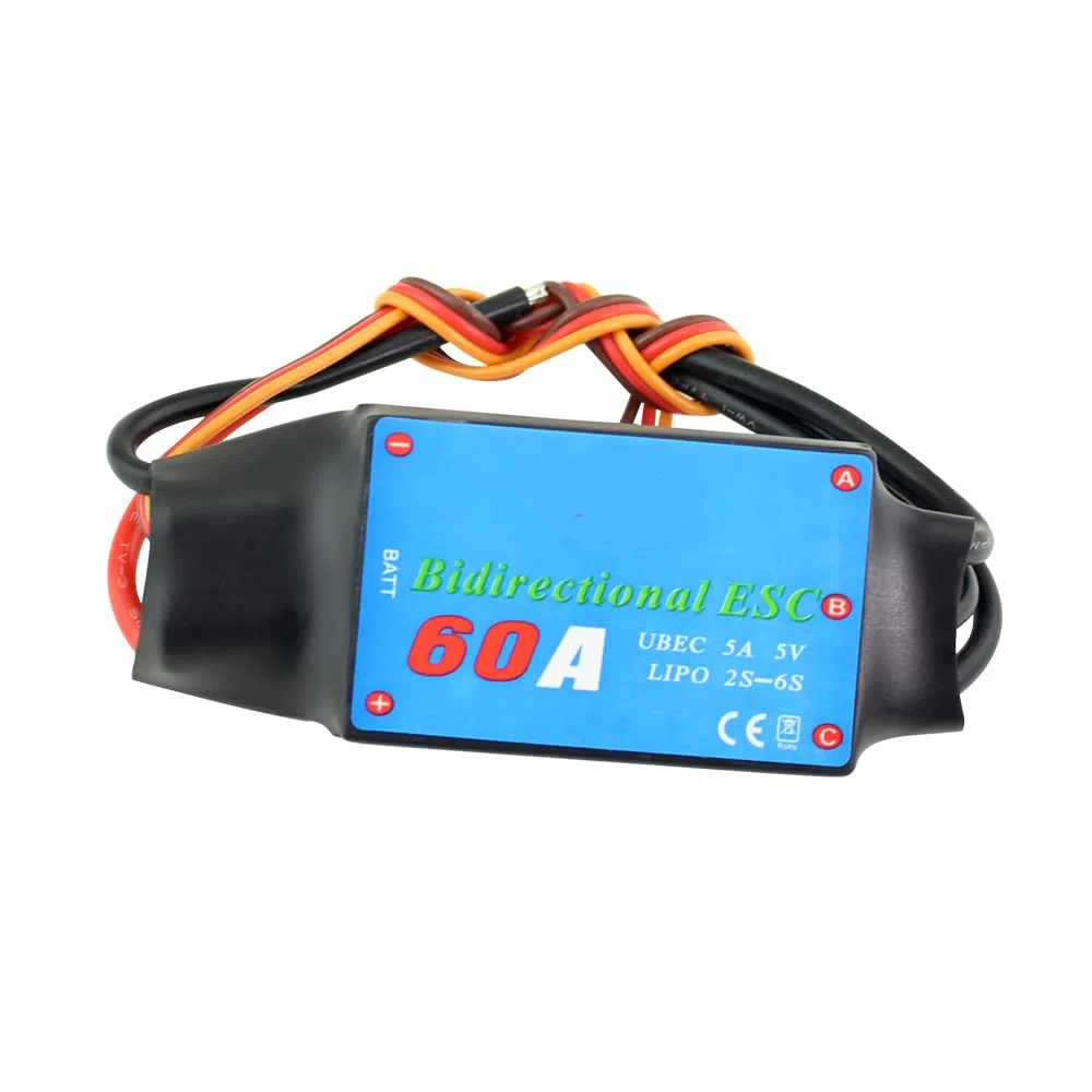 DollaTek Double Sides Brushless ESC Underwater Thruster Ricambi per barche per auto RC - 60A