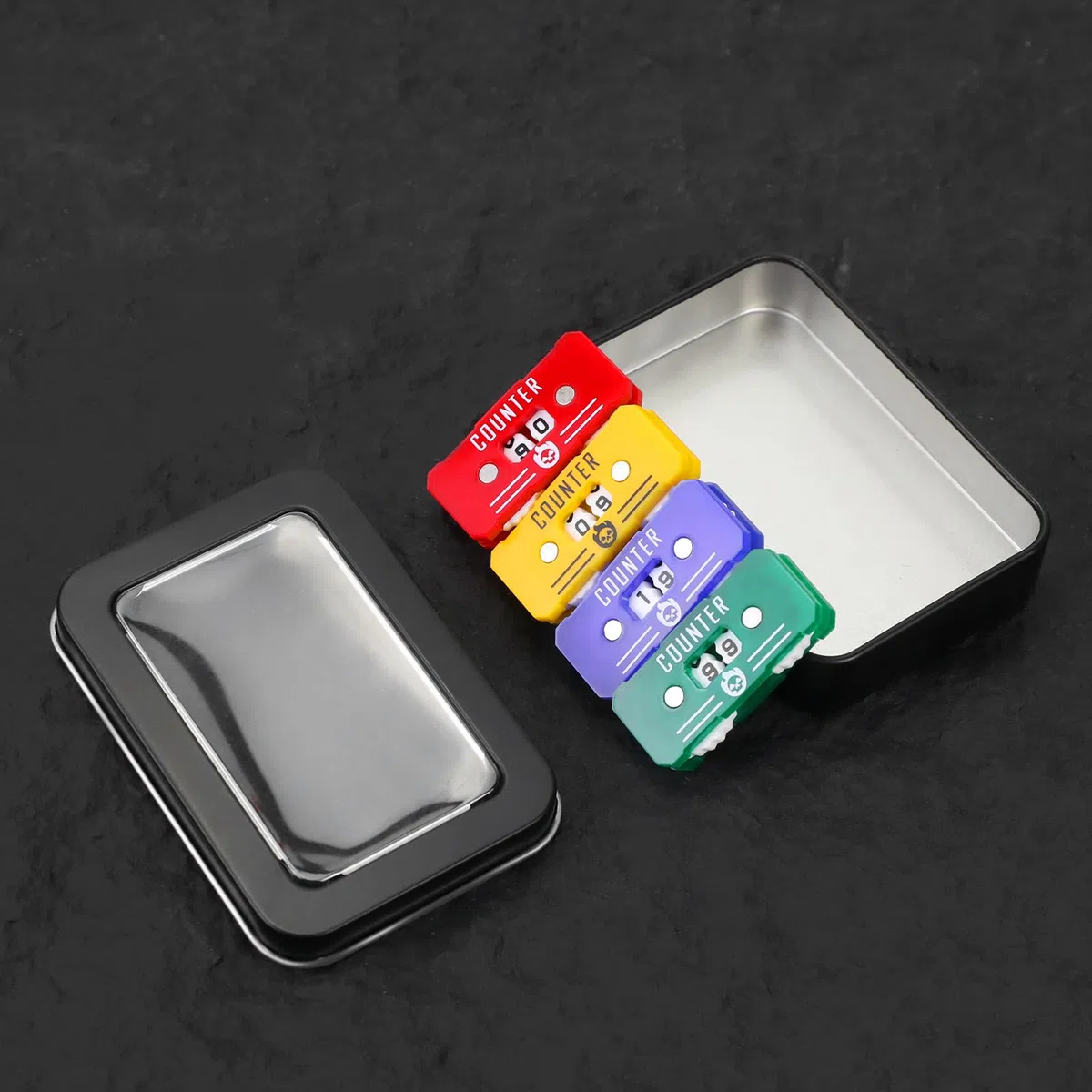 SIXPOINTS 4 contatori di vita a due cifre compatibili con Magic The Gathering Commander Deck, LCG/RPG/D & D/MTG/CCG/TCG giochi da tavolo