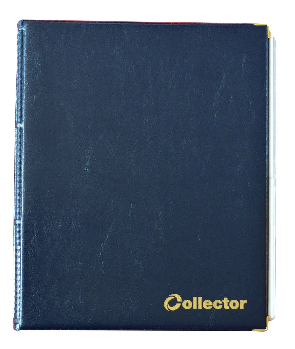 Banconote, Album Cartella, Libro per Banconote, con 15 Pagine E 15 DIVISORI – Alta capacità Blu