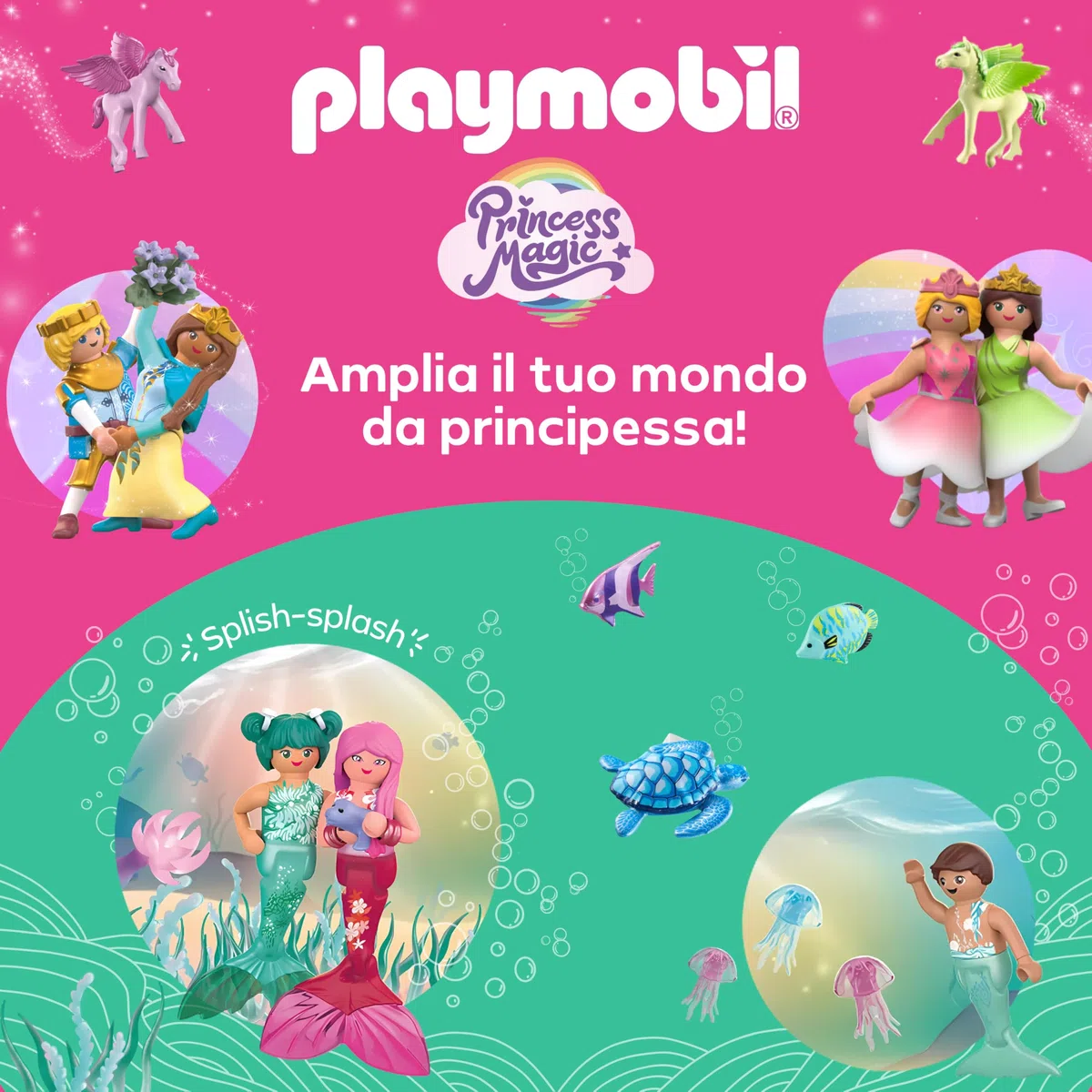 PLAYMOBIL Magical Unicorn Stable for Mother and Foal Set da gioco con statuine