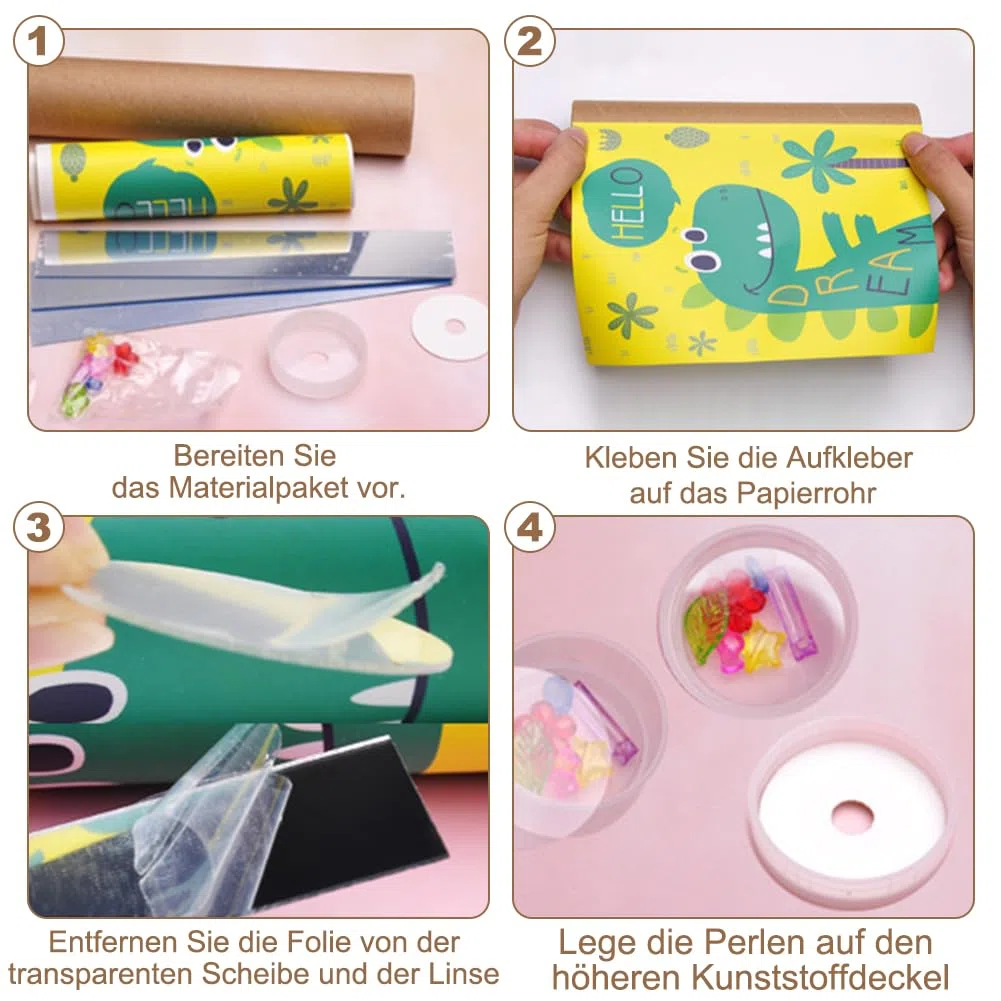 Set di 8 caleidoscopio per bambini, caleidoscopio, bomboniere, caleidoscopio, pensierino fai da te, fai da te, fai da te, esperimento di mitbringeo per bambini dai 6 agli 8 anni in su