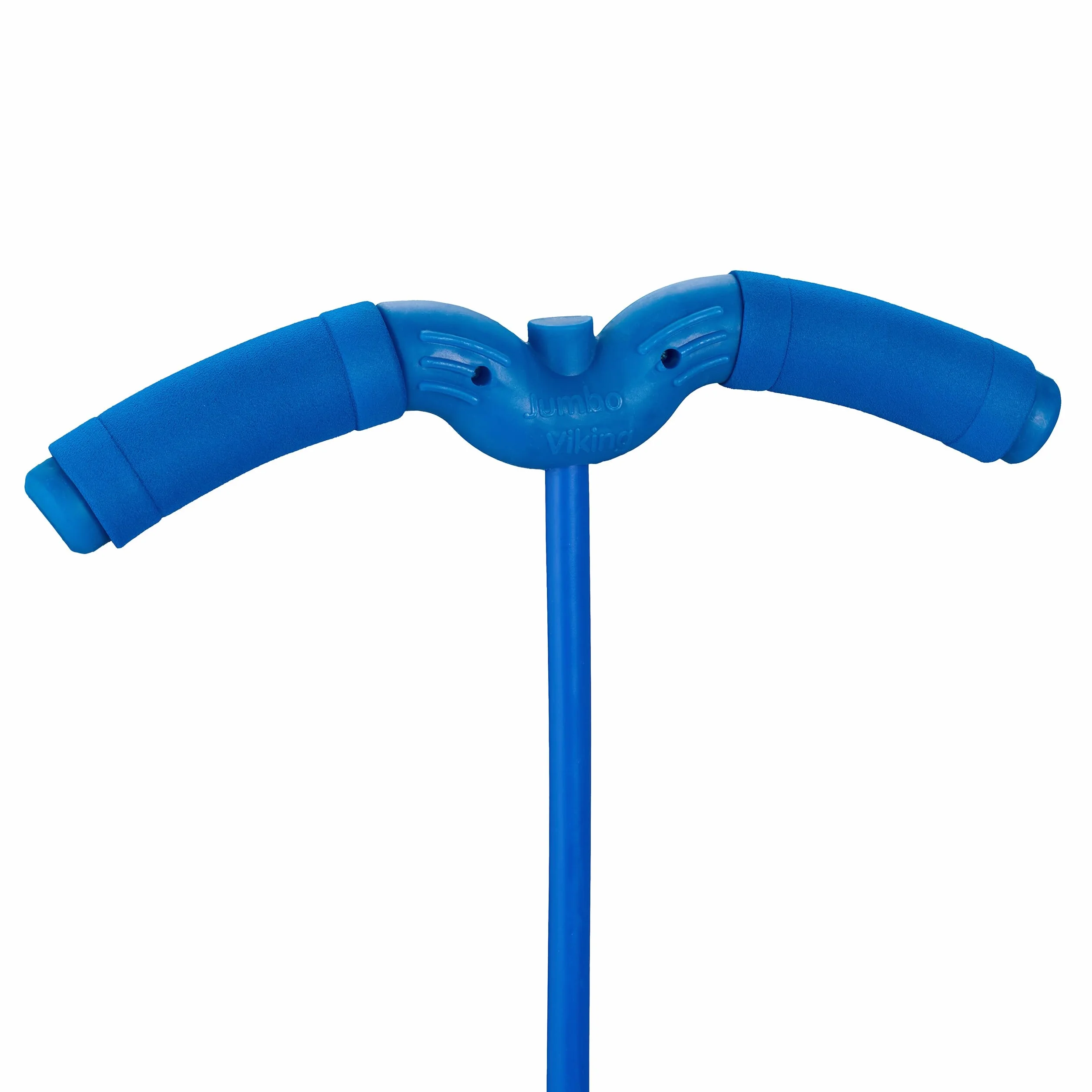 Relaxdays Salterello per Bambini, Pogo Stick con Palla Salta-Salta e Manici, 100 kg, 74x39x29 cm, Gioco da Esterno, Blu